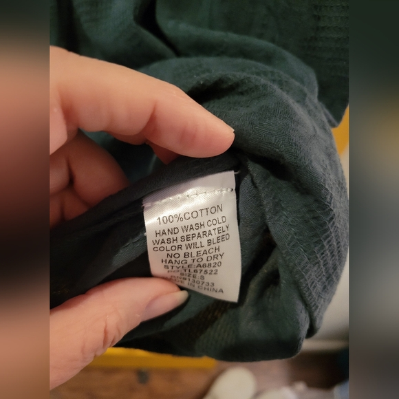 Umgee Emerald Green Button-Down Dress - Picture 4 of 7